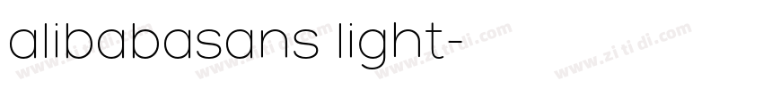 alibabasans light字体转换